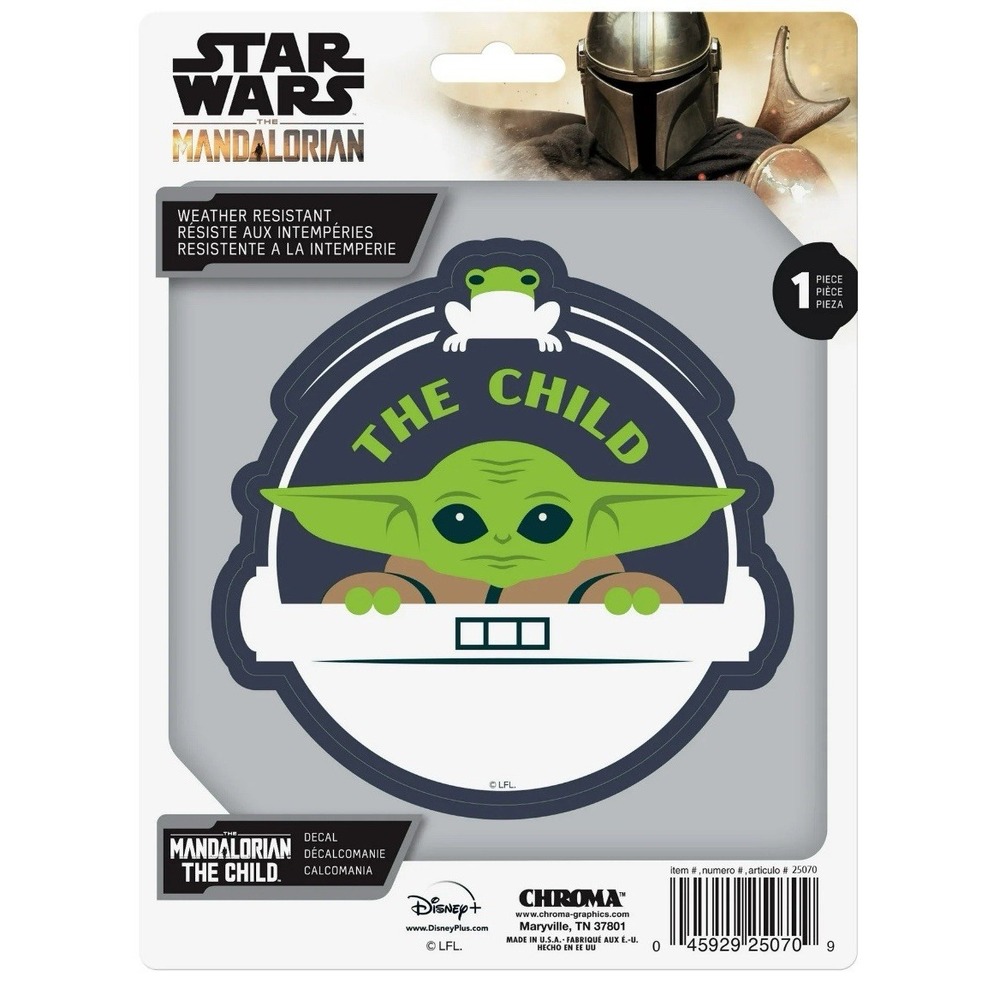 Chroma Graphics The Mandalorian The Child Vinyl Auto Decal 4.75" x 4.74" 45067